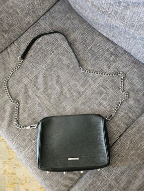 Rebecca Minkoff - Black Saffiano Leather Cross Body